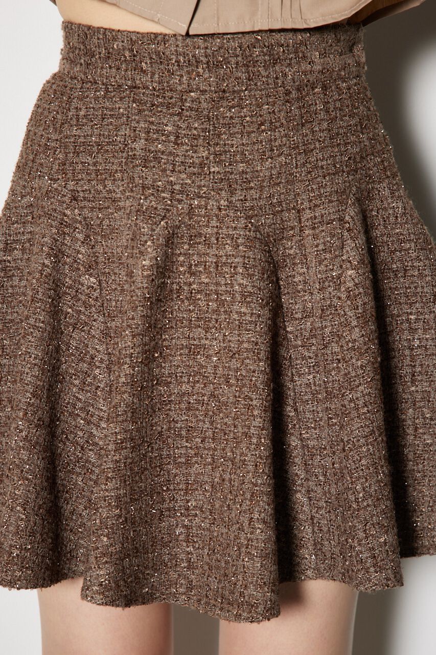 rienda「ボリュームフリルラメツイードスコットショートパンツ」|その他|