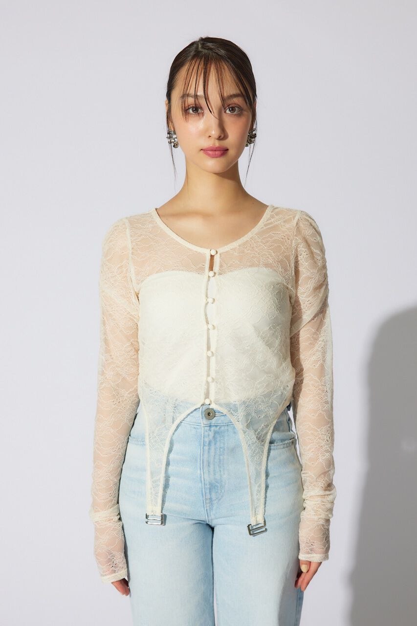 rienda「シアーレーストップス」|Tシャツ・カットソー|