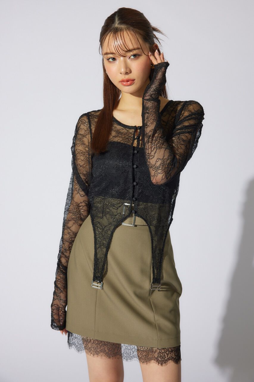 rienda「シアーレーストップス」|Tシャツ・カットソー|