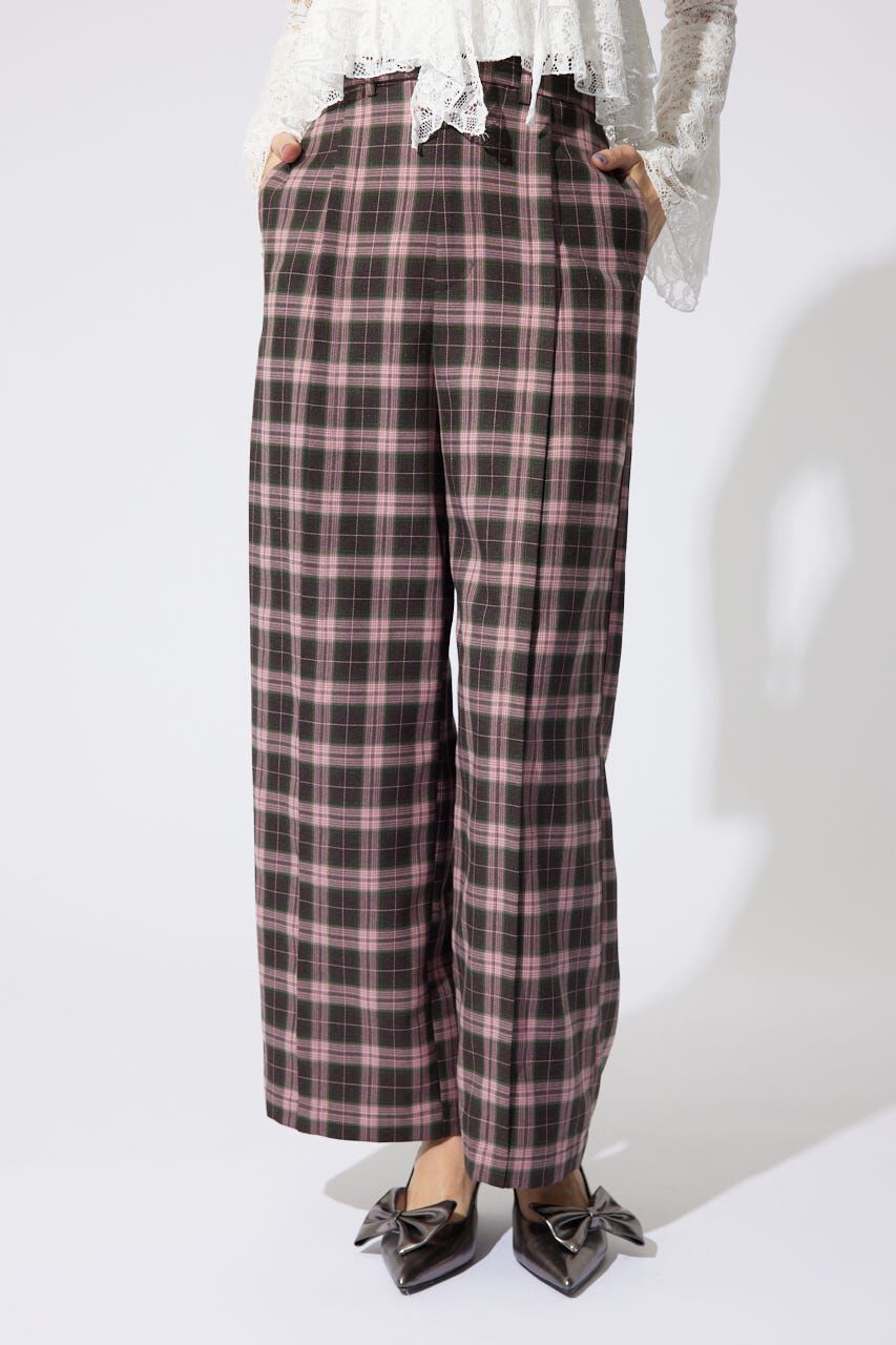 rienda「センターピンタックジャストウエストパンツ」|その他|