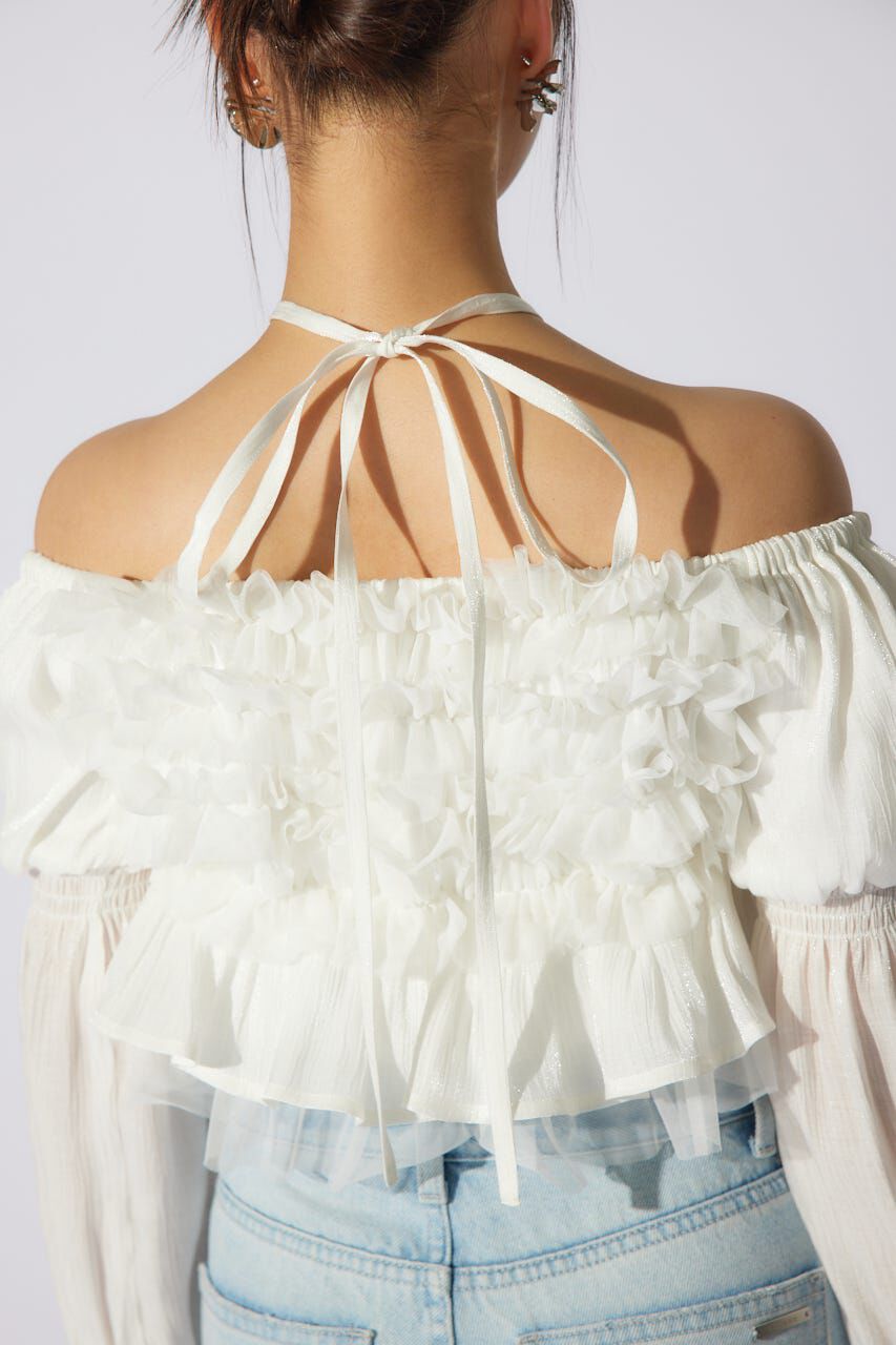 rienda「フリルオフショルブラウス」|シャツ・ブラウス|