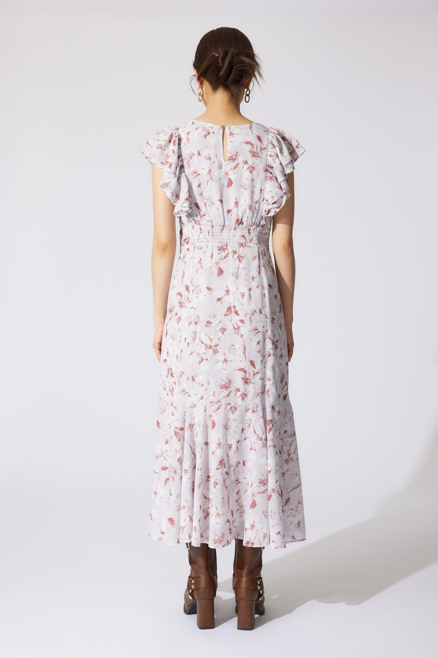 rienda「フリルフラワーロングワンピース」|ワンピース|