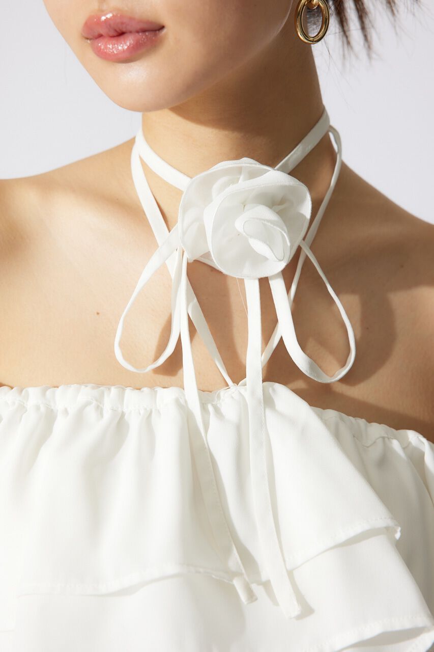 rienda「バルーンオフショルティアードブラウス」|シャツ・ブラウス|