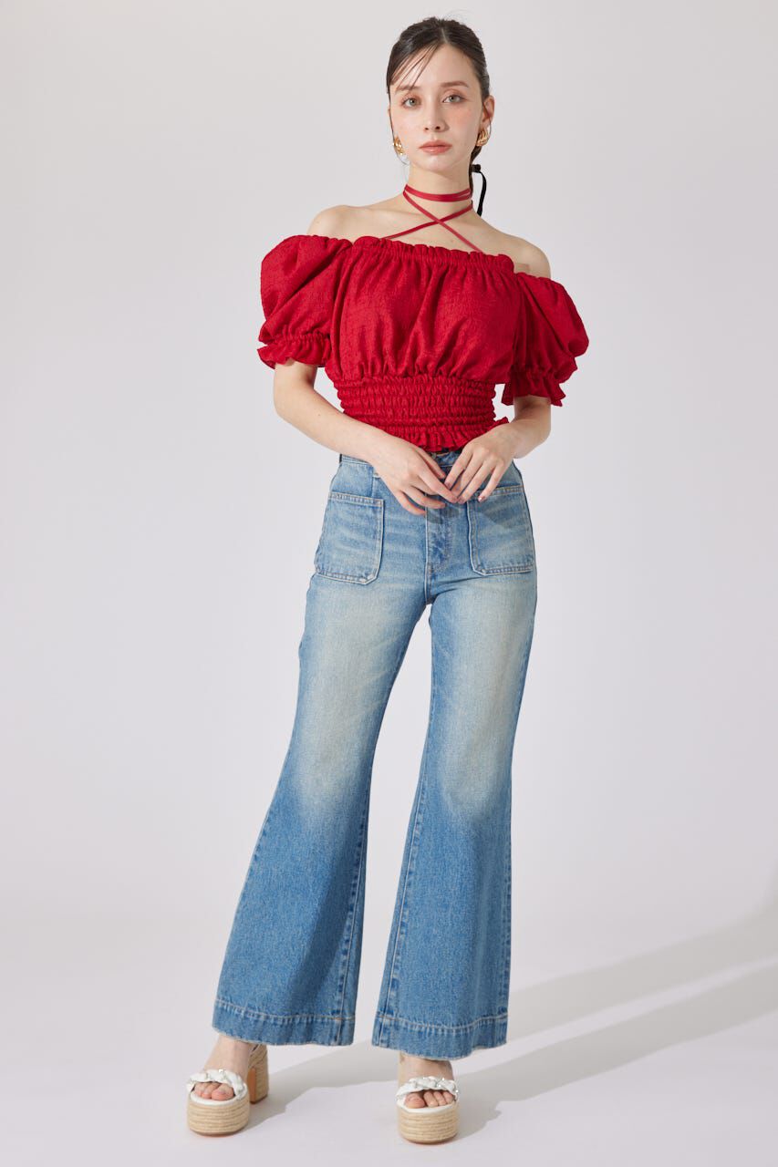 rienda「ブーツカットデニムパンツ」|デニム|