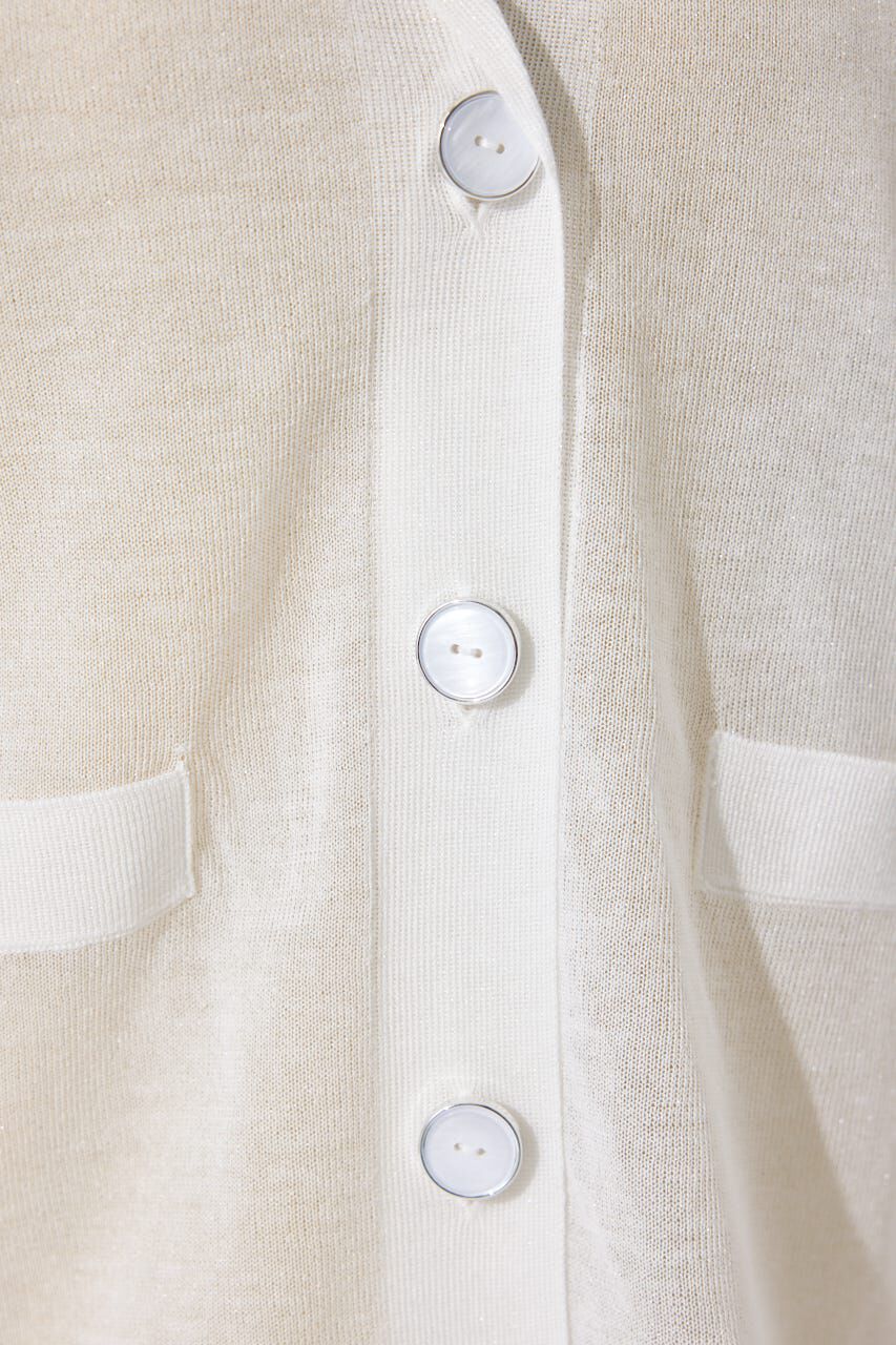 rienda「テーラーカラーシアーニットカーディガン」|カーディガン|