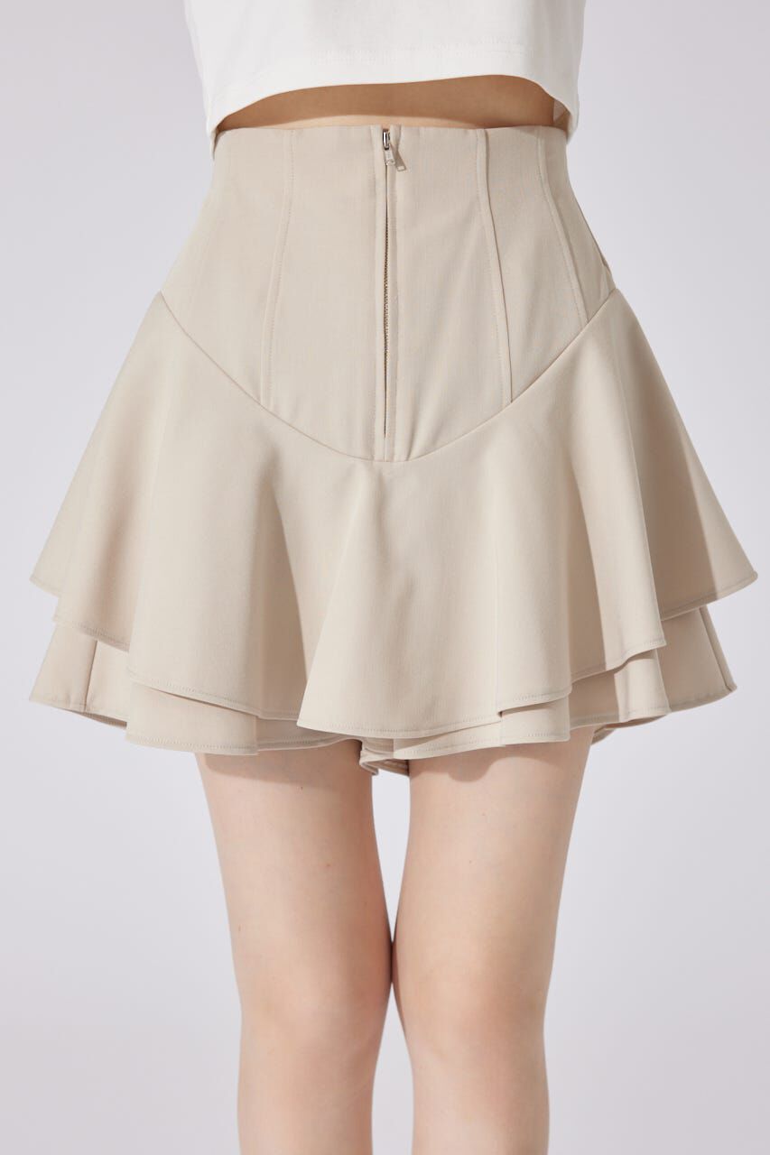rienda「レイヤードヘムコルセットスコートショートパンツ」|その他|