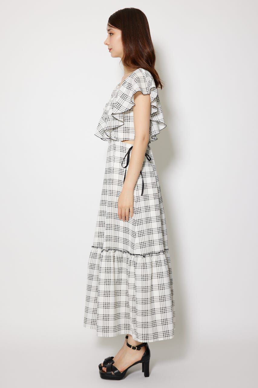 rienda「フリルウエストオープンワンピース」|ワンピース|