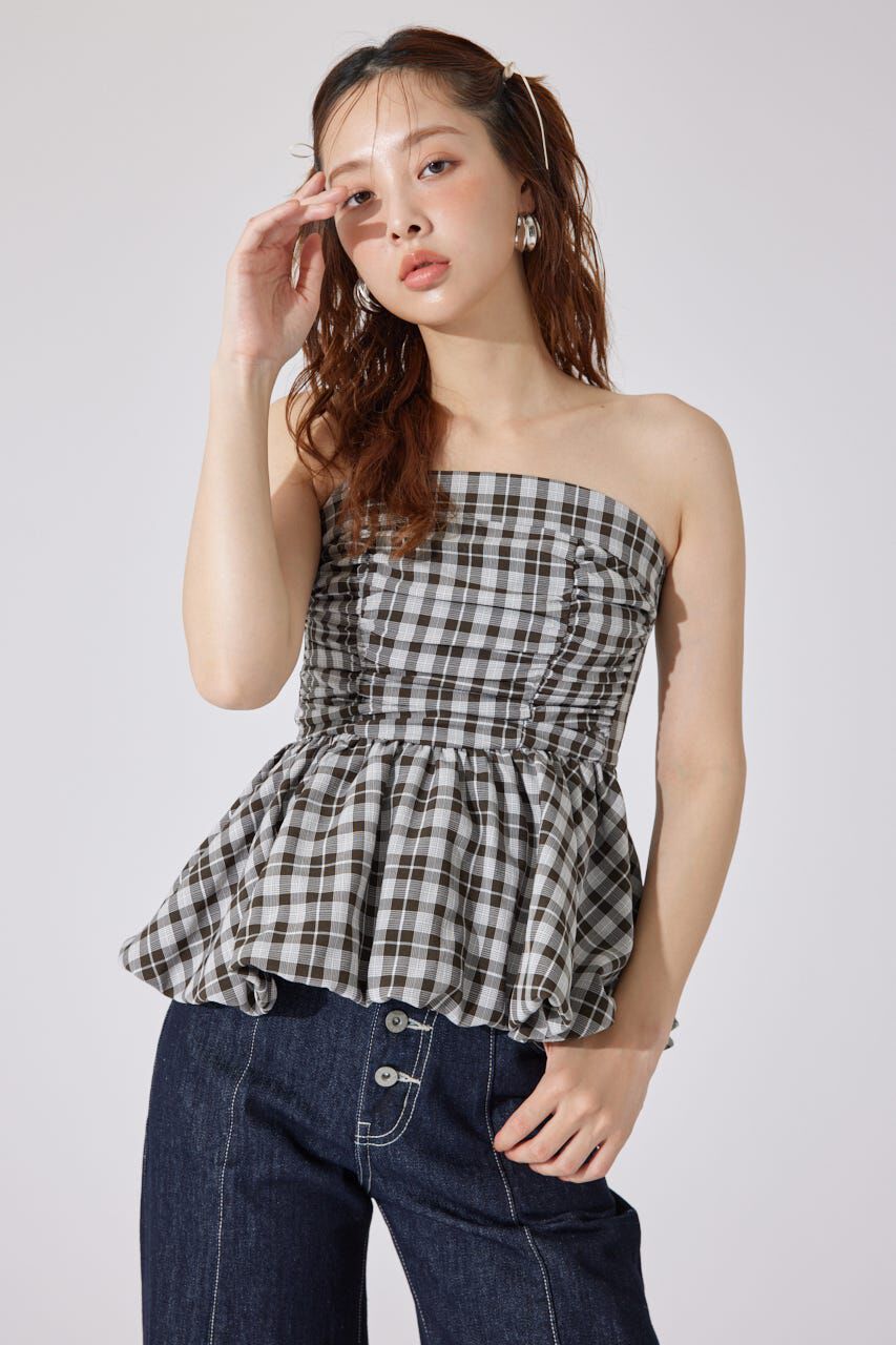 rienda「ペプラムベアトップス」|シャツ・ブラウス|