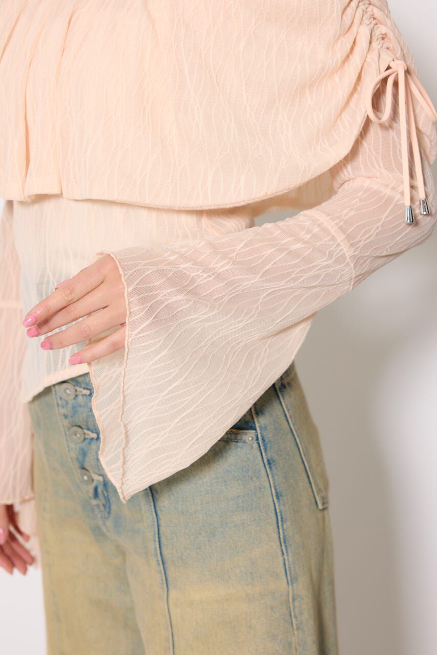 rienda「シアーレースオフショルトップス」|Tシャツ・カットソー|