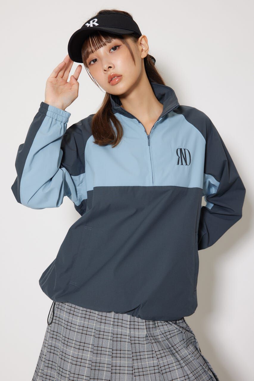 rienda「バイカラールーズスニードケジャケット」|その他|D/GRY3