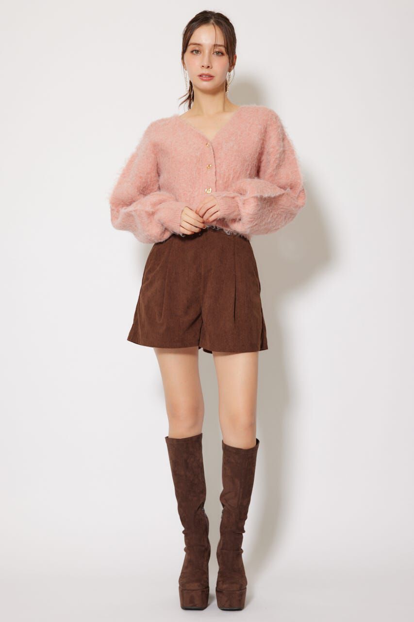 rienda「W faceシャギーニットカーディガン」|カーディガン|