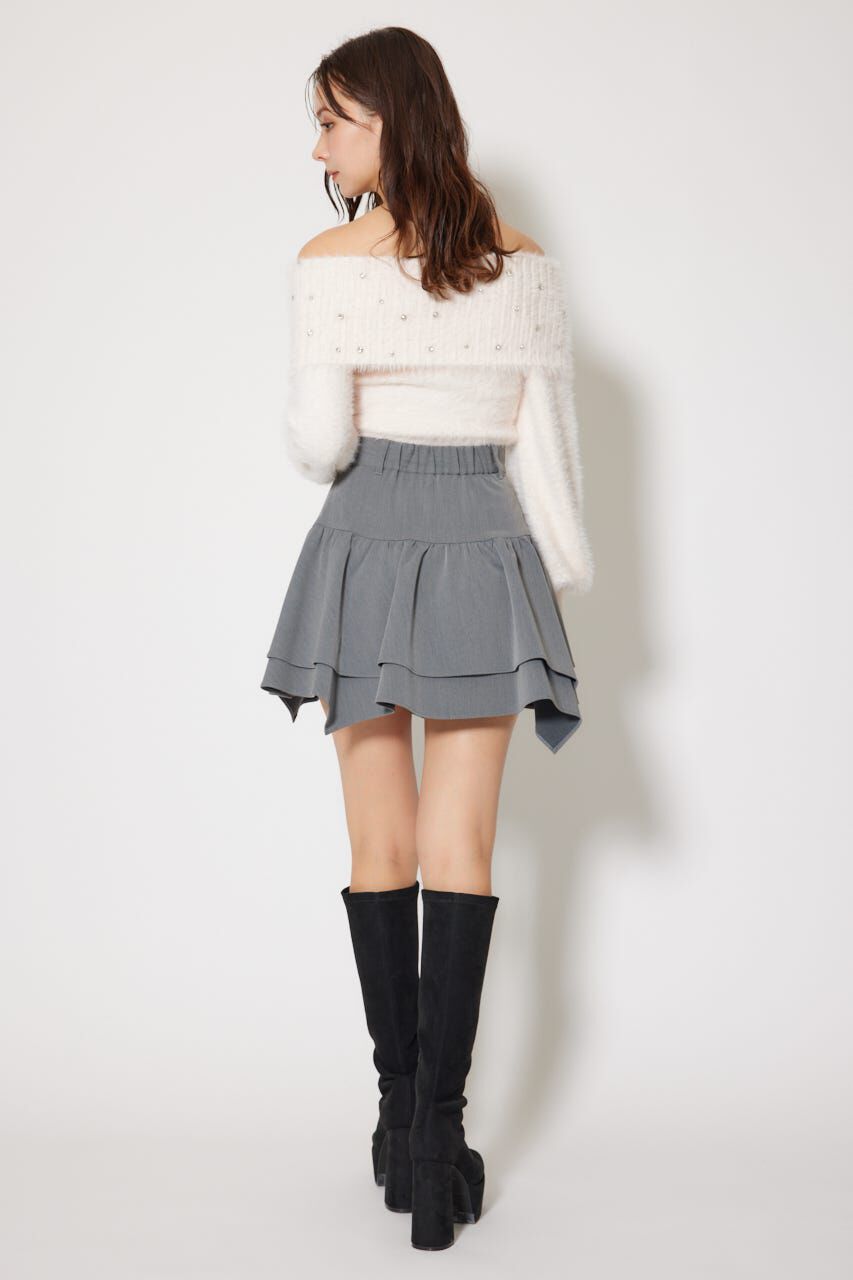 rienda「2WAYアシンメトリージャストウエストスカート」|スカート|