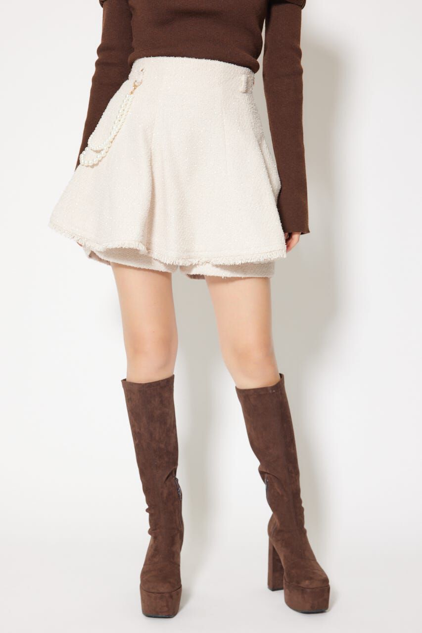 rienda「ツイードフレアスコートショートパンツ」|その他|