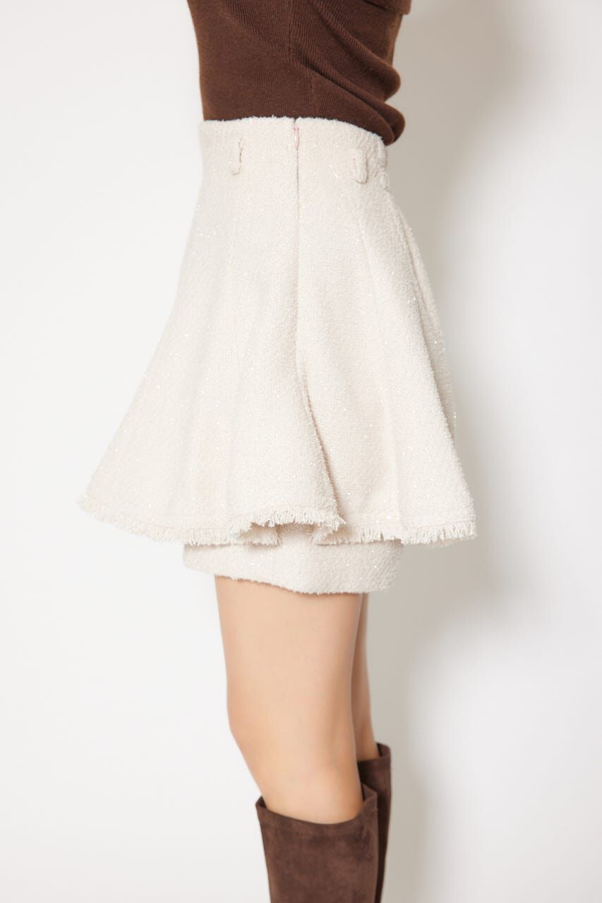 rienda「ツイードフレアスコートショートパンツ」|その他|