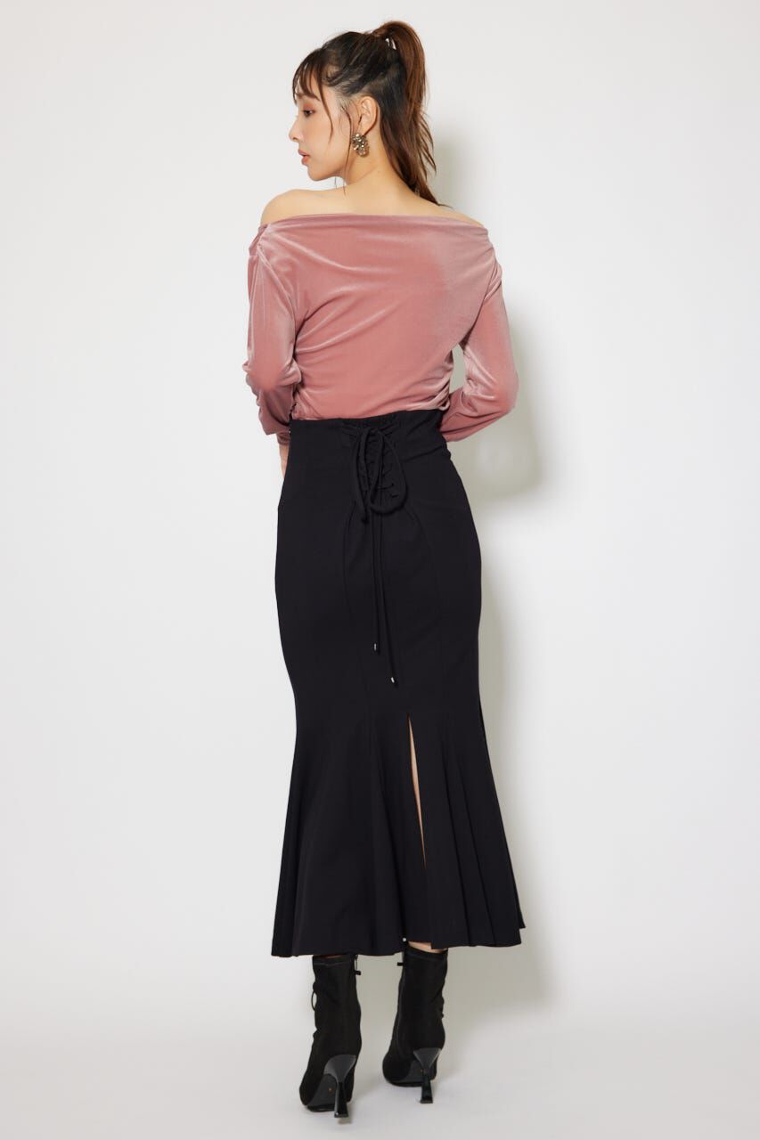 rienda「バックレースアップデザインマーメイドスカート」|スカート|