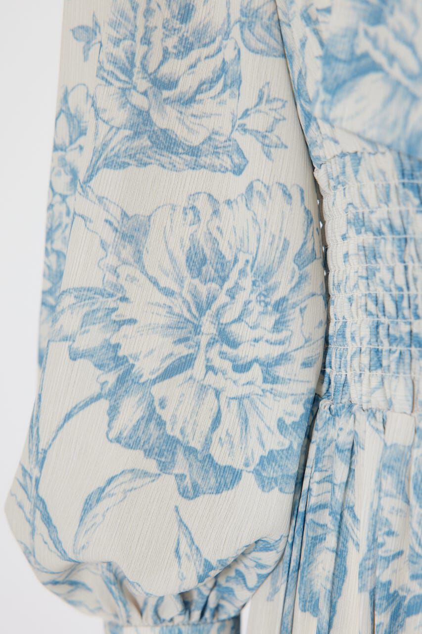 rienda「ラインフラワーボウタイワンピース」|ワンピース|