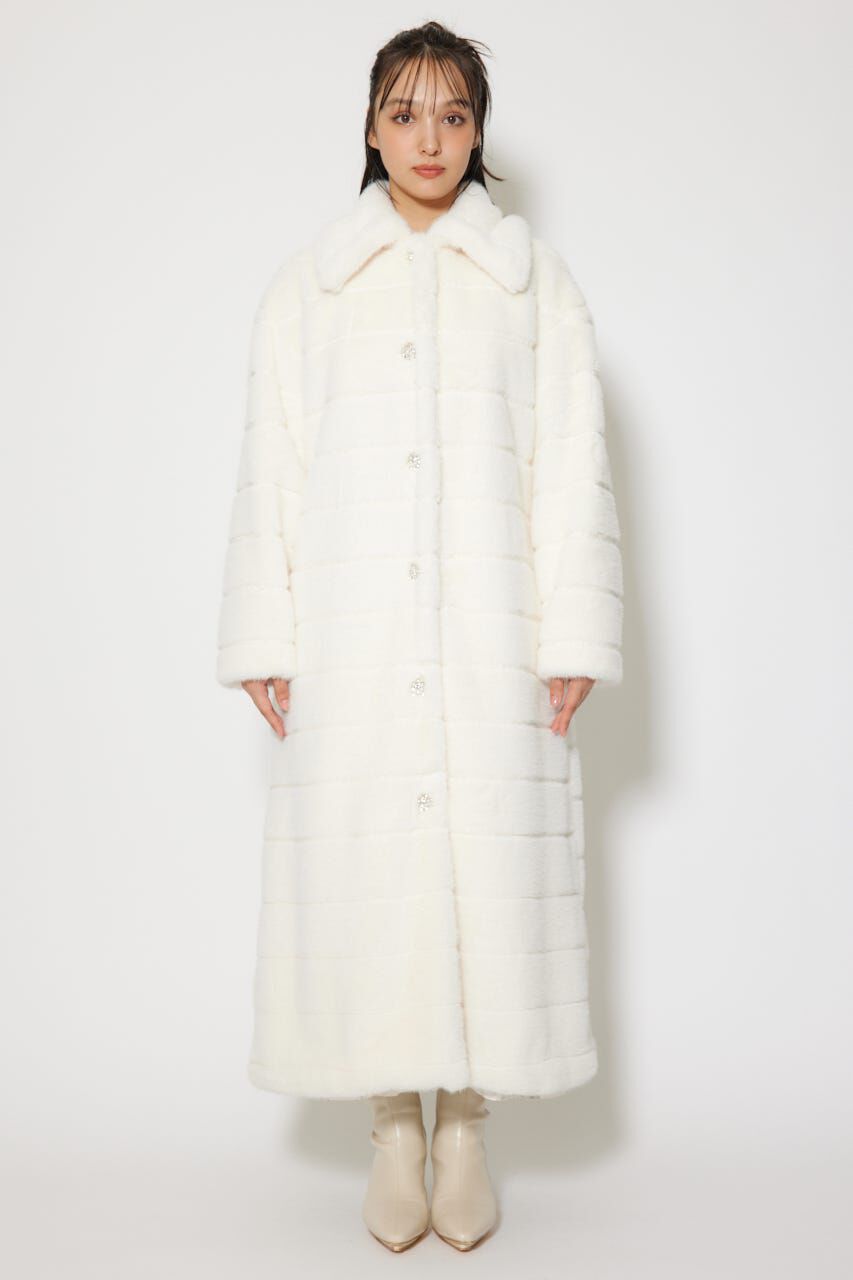 rienda「ニュアンスラインフェイクファーコート」|その他|