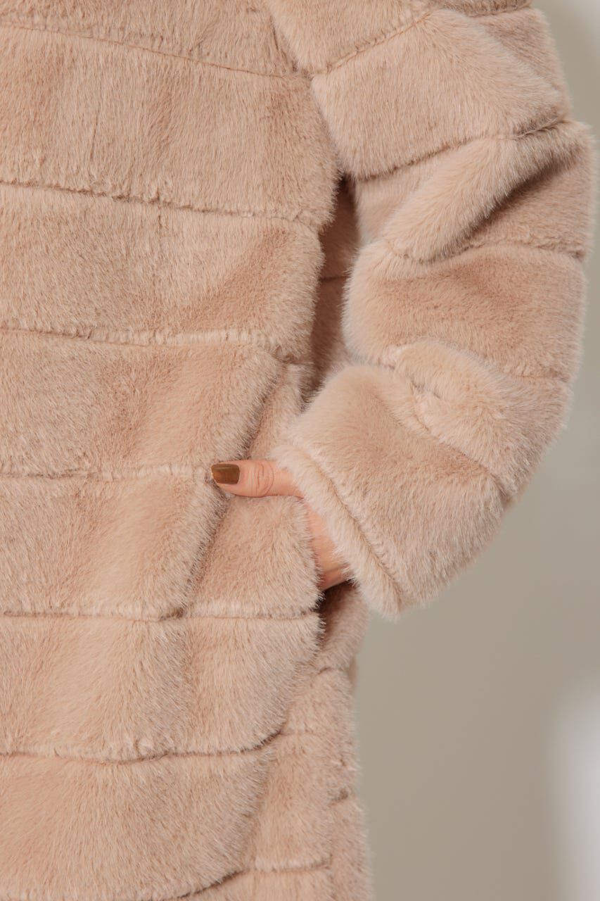 rienda「ニュアンスラインフェイクファーコート」|その他|