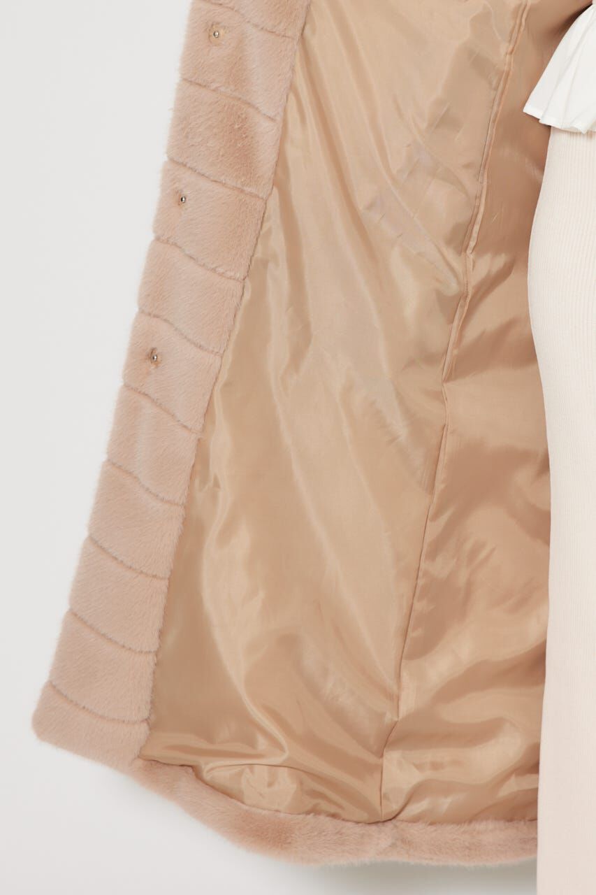 rienda「ニュアンスラインフェイクファーコート」|その他|