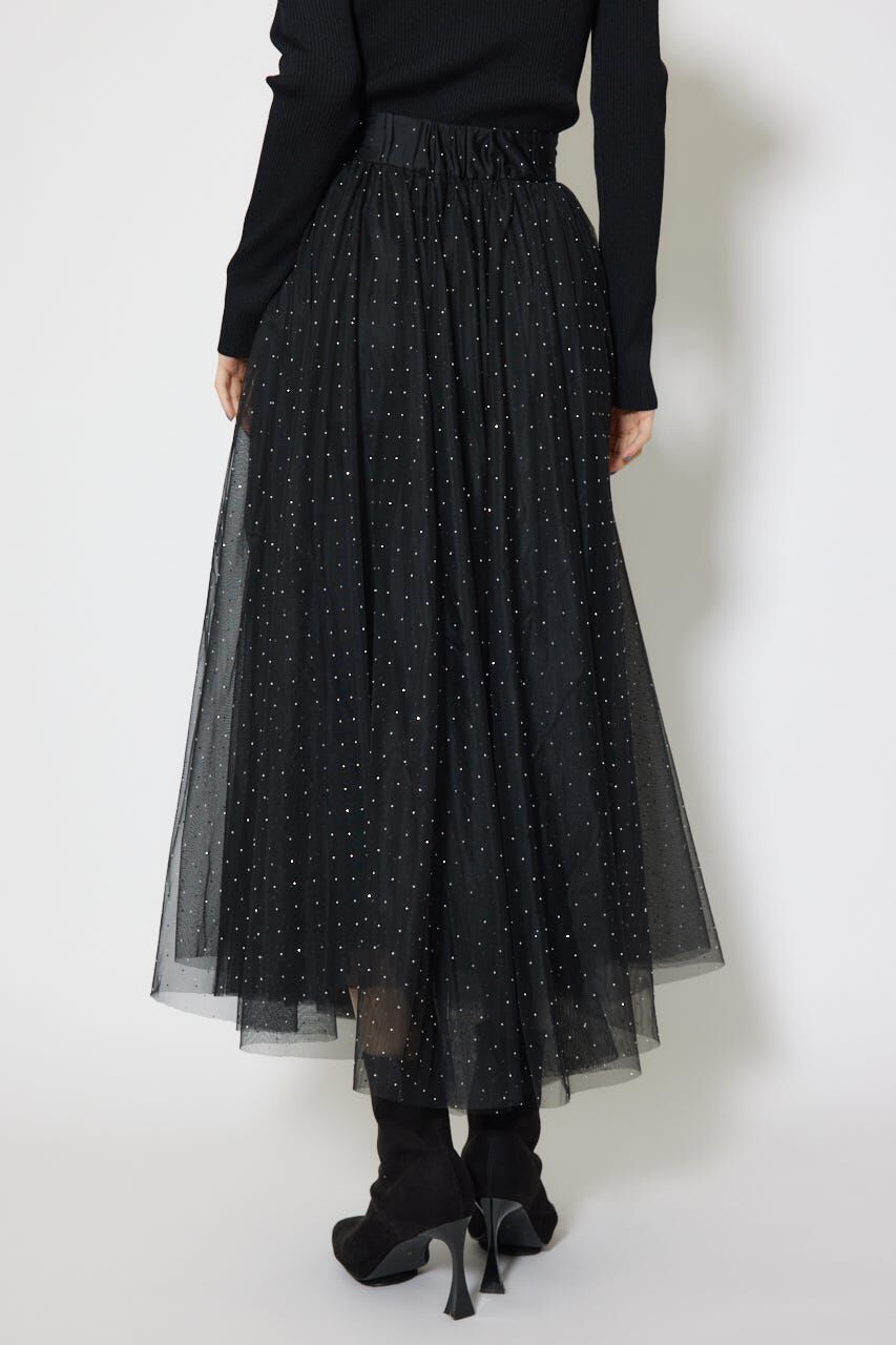 rienda「デコレーションチュールフレアスカート」|スカート|