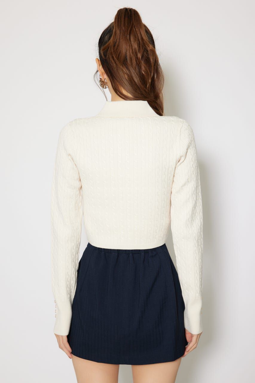 rienda「ケーブルニットトップス」|ニット・セーター|