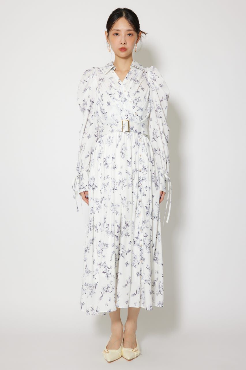 rienda「カシュクールフレアシャツワンピース」|ワンピース|