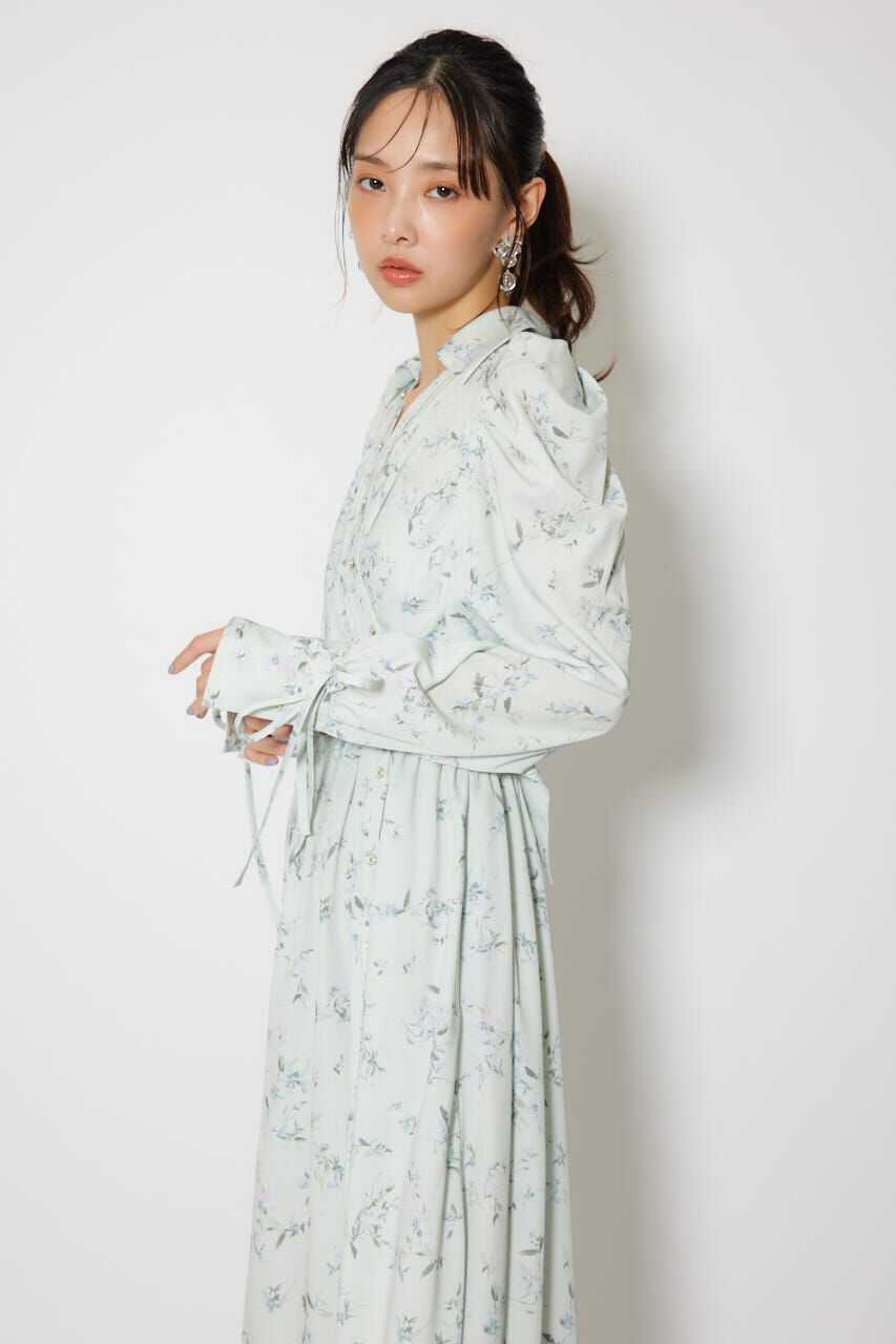 rienda「カシュクールフレアシャツワンピース」|ワンピース|