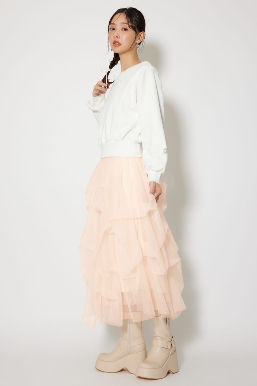 rienda「ワンショルダーボリュームスウェットトップス」|Tシャツ・カットソー|