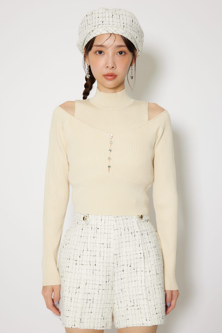 rienda「レイヤードニットトップス」|ニット・セーター|