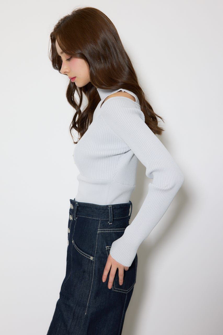 rienda「レイヤードニットトップス」|ニット・セーター|