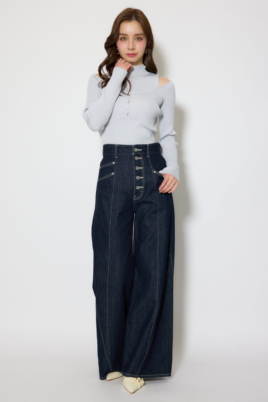 rienda「レイヤードニットトップス」|ニット・セーター|