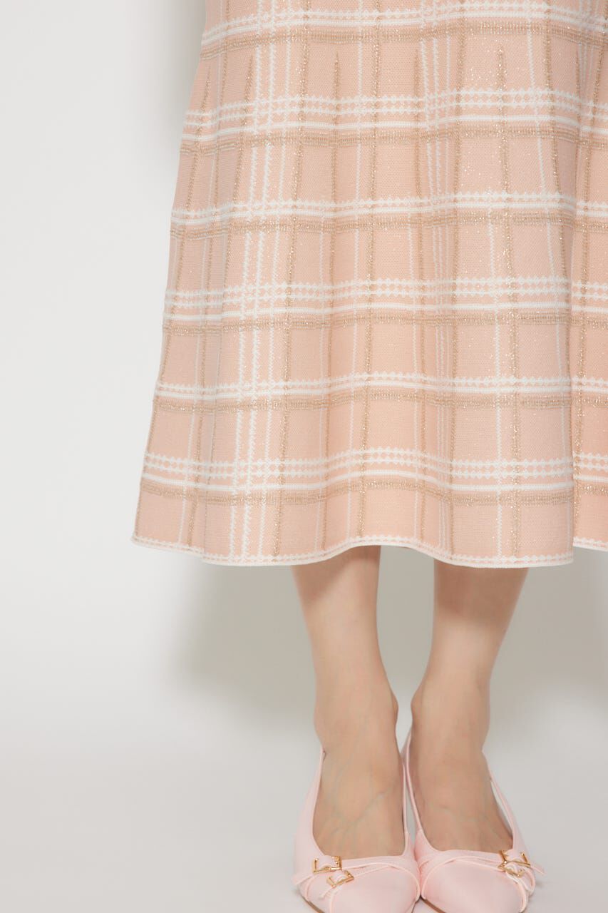 rienda「リボンデザインツイードニットワンピース」|ワンピース|