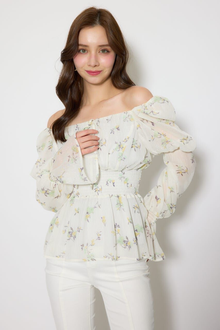 rienda「ボリュームスリーブブラウス」|シャツ・ブラウス|