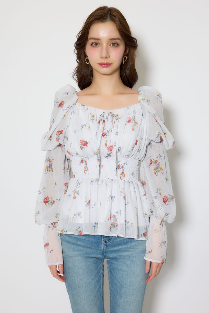 rienda「ボリュームスリーブブラウス」|シャツ・ブラウス|