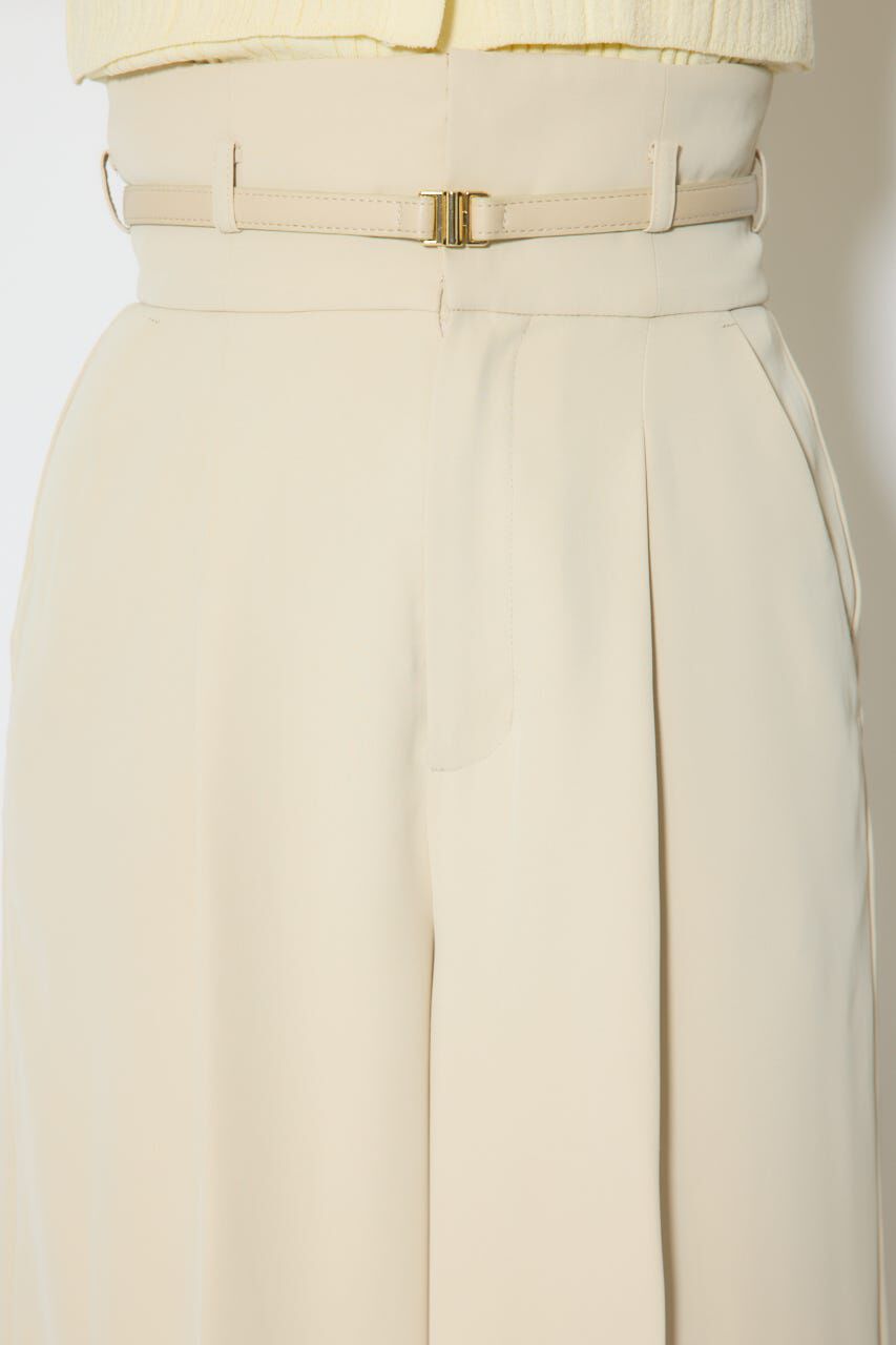 rienda「ベルトポイントハイウエストワイドパンツ」|その他|