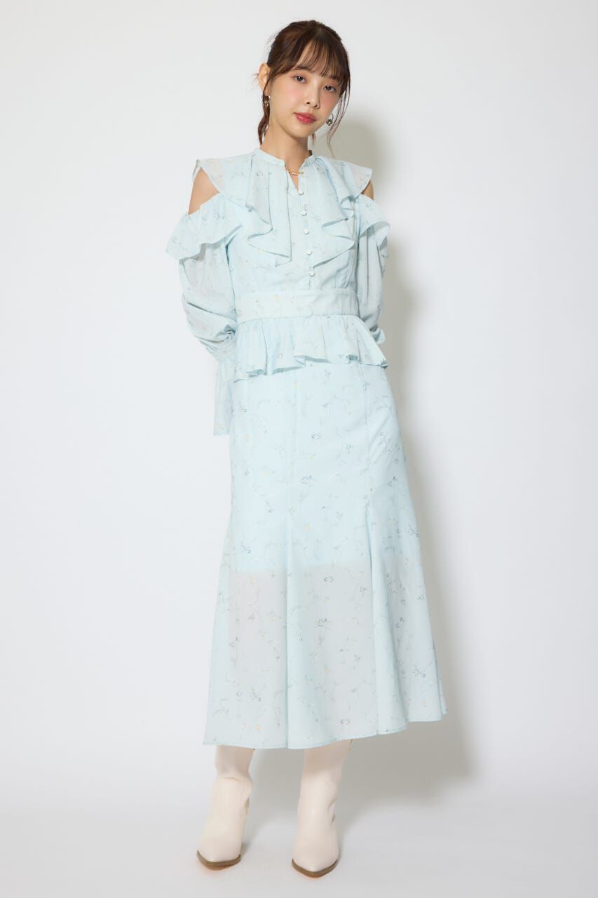 rienda「マーメイドフラワーワンピース」|ワンピース|