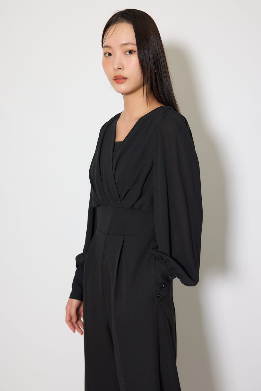 rienda「カシュクールデザインロンパース」|ワンピース|