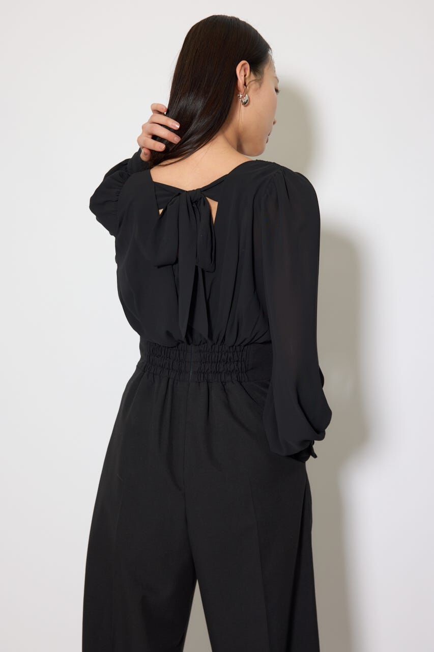 rienda「カシュクールデザインロンパース」|ワンピース|