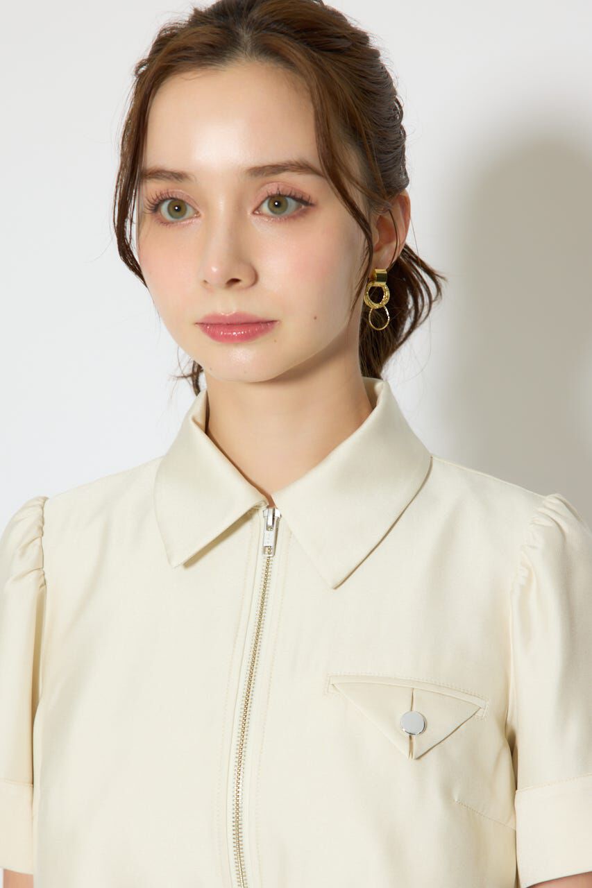 rienda「バストディティールフレアミニワンピース」|ワンピース|