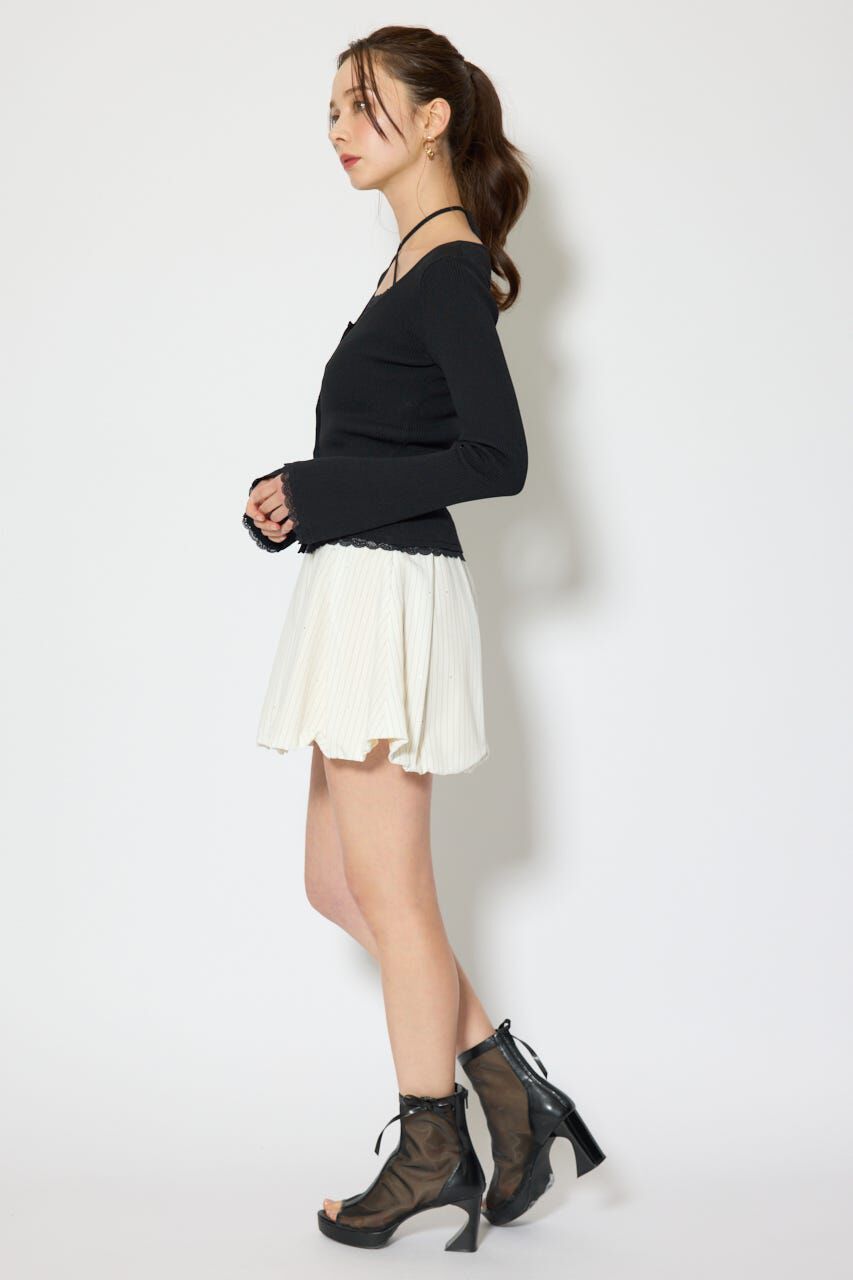 rienda「レースディティールニットカーディガンセット」|ニット・セーター|