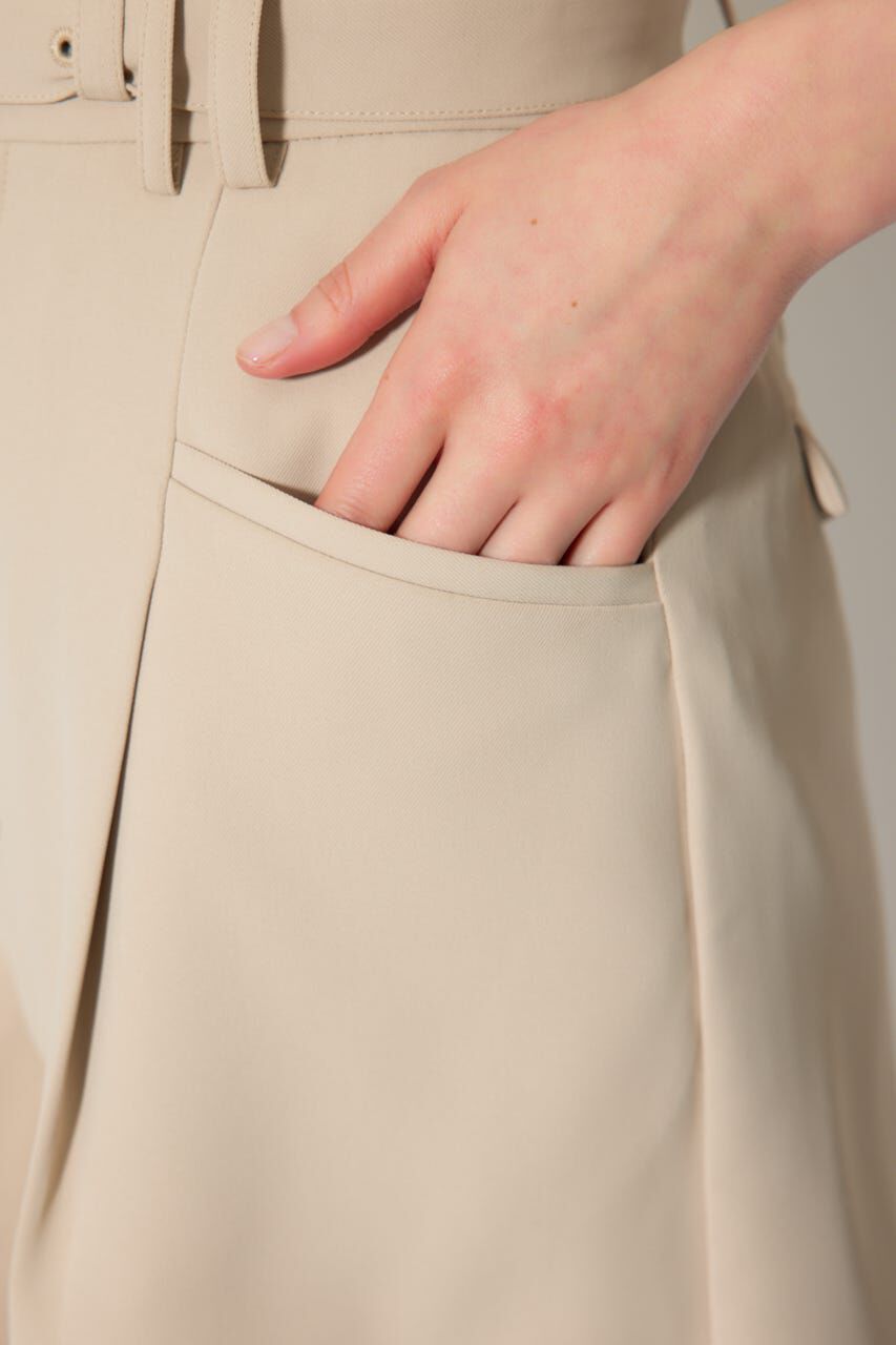 rienda「ベルト付きセンタープレスショートパンツ」|その他|