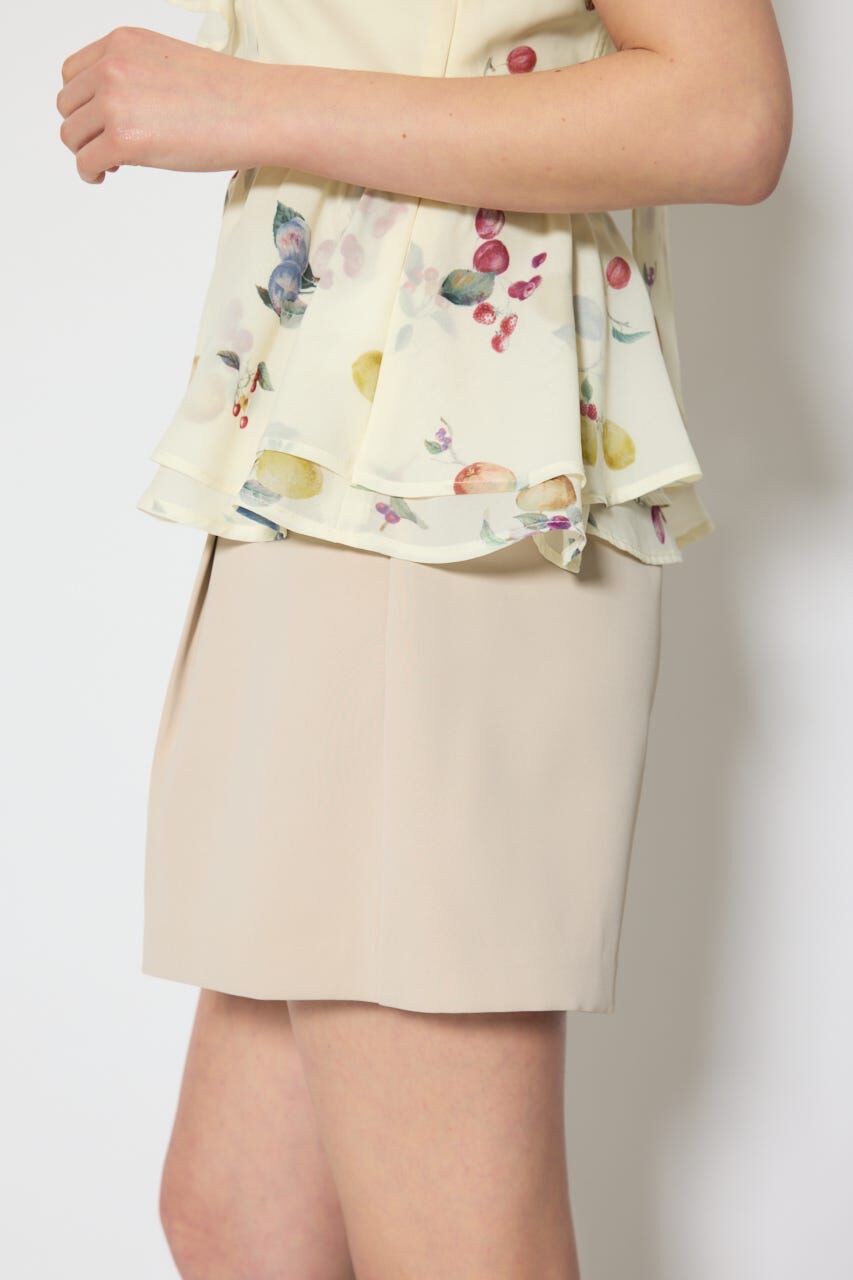 rienda「ベルト付きセンタープレスショートパンツ」|その他|