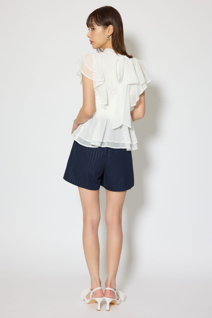 rienda「ベルト付きセンタープレスショートパンツ」|その他|