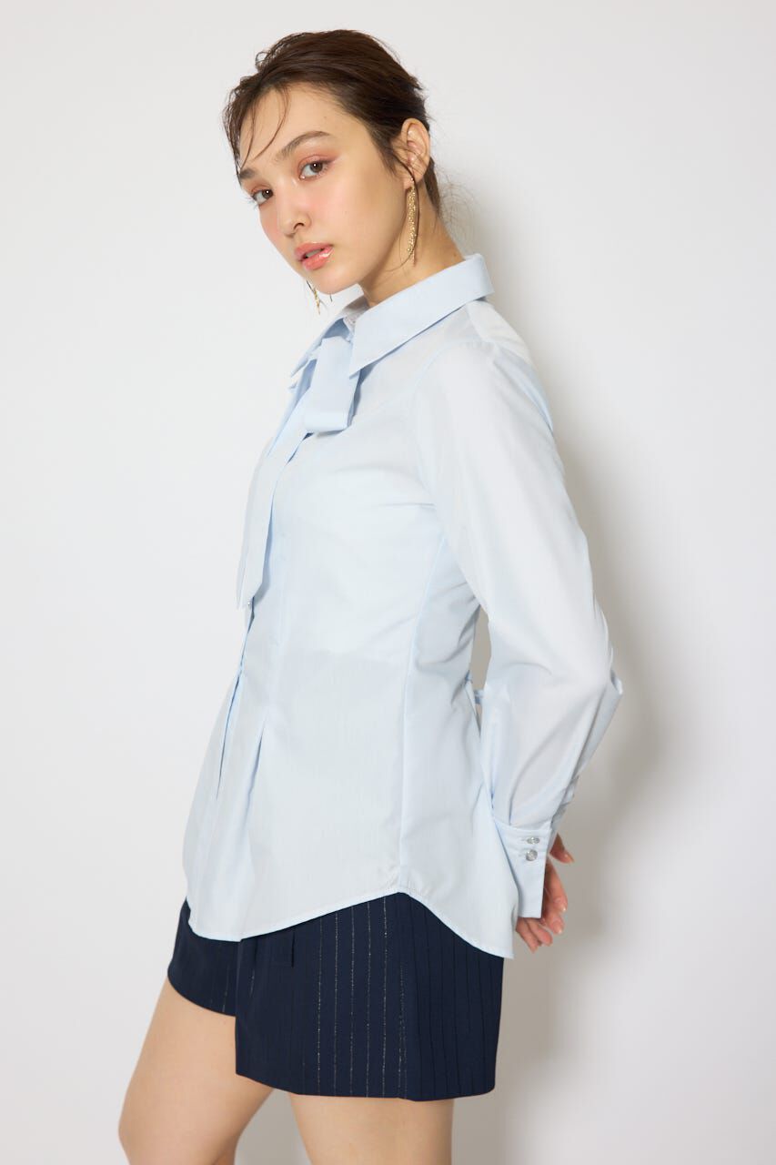 rienda「ウエストシェイプボウタイシャツ」|シャツ・ブラウス|