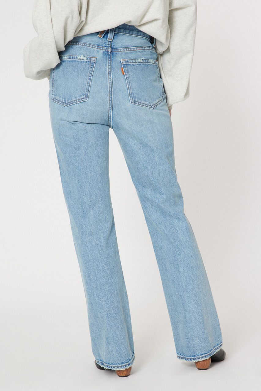 RODEO CROWNS「アシンメトリーハイウエストフレアデニム」|デニム|