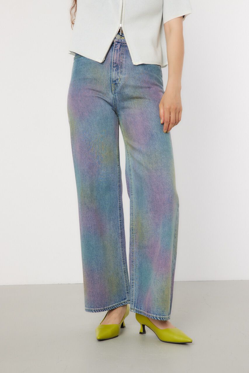 RODEO CROWNS「スプレーワイドパンツ」|デニム|