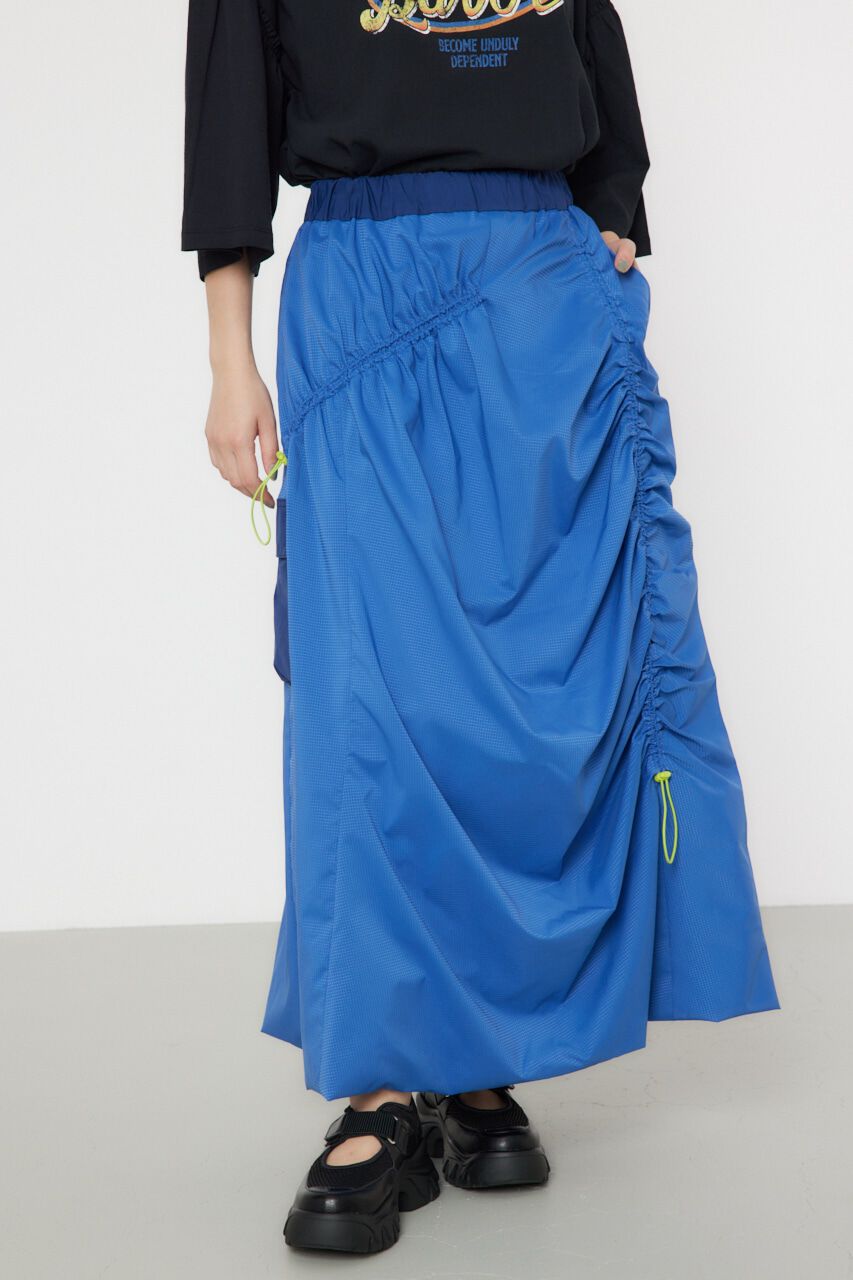RODEO CROWNS「ワンサイドポケットシャーリングスカート2」|スカート|D/BLU3