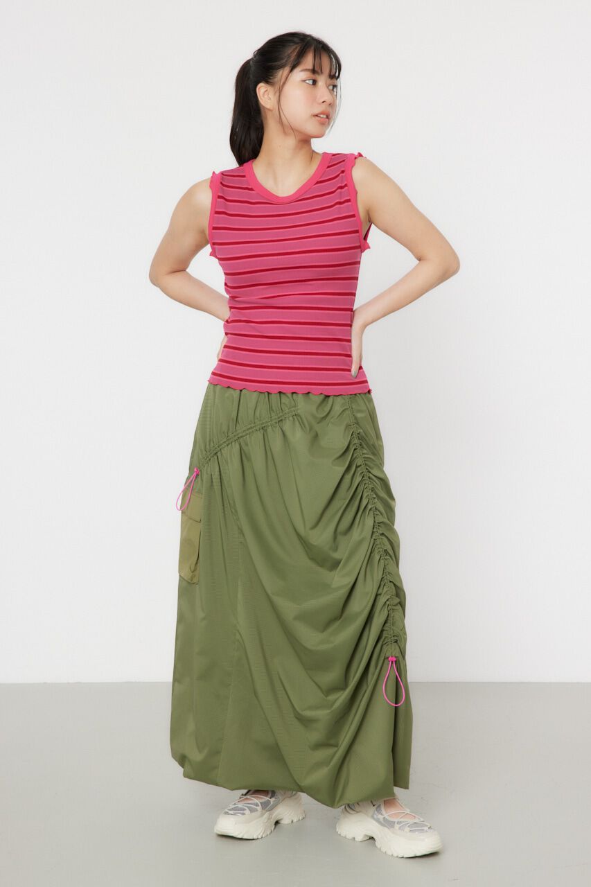 RODEO CROWNS「ワンサイドポケットシャーリングスカート2」|スカート|