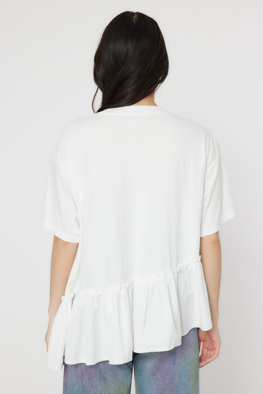 RODEO CROWNS「ピグメントフリルドッキングトップス」|Tシャツ・カットソー|