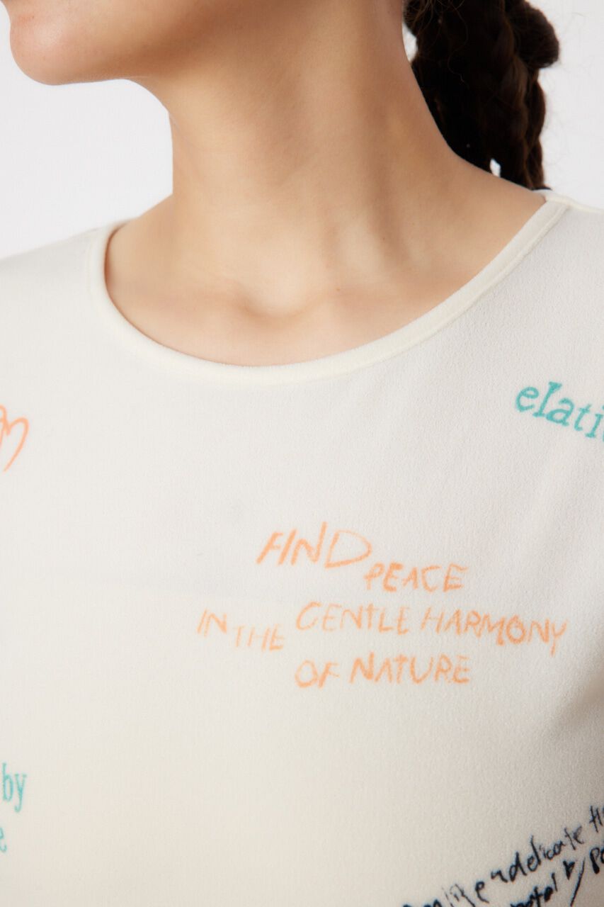 RODEO CROWNS「Brushedテキストシアートップス」|Tシャツ・カットソー|